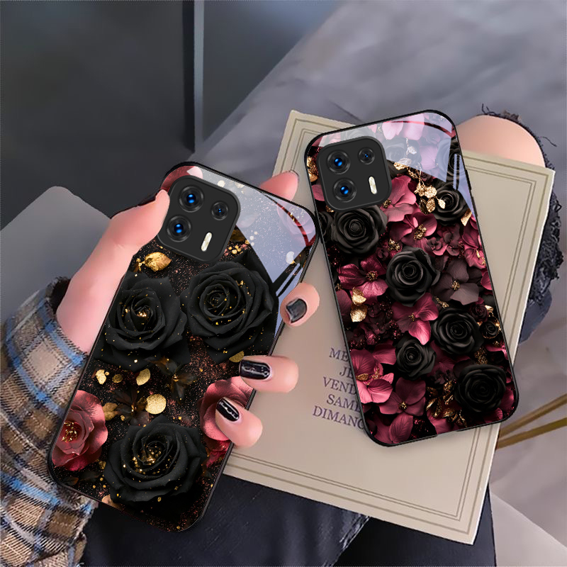 Vase Decor - Kelopak bunga merah anggur untuk casing