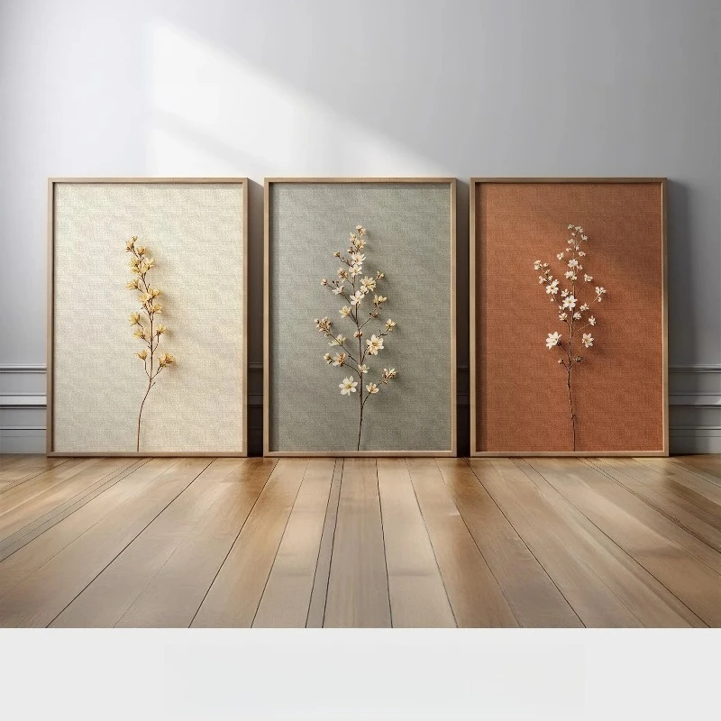 Abstract Canvas Set - Berbagai ukuran, 3 buah lukisan kanvas