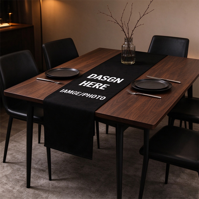 Taplak Meja Hitam/Putih untuk  - Table Runner ulasan dan harga