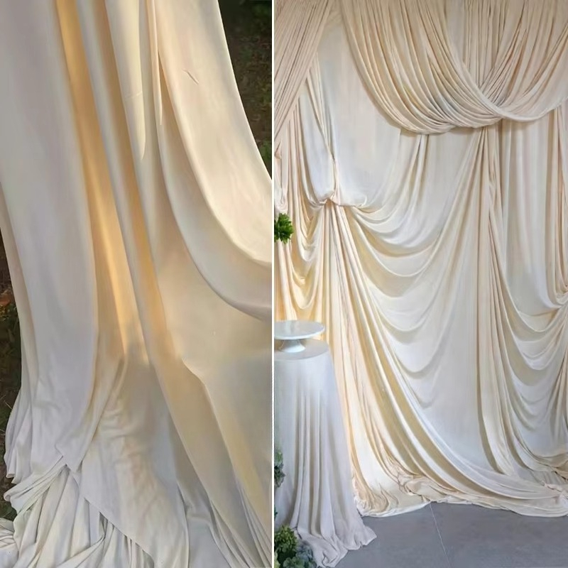 Kain Sutra Susu Kopi Putih Ela - Curtain Curtain ulasan dan harga
