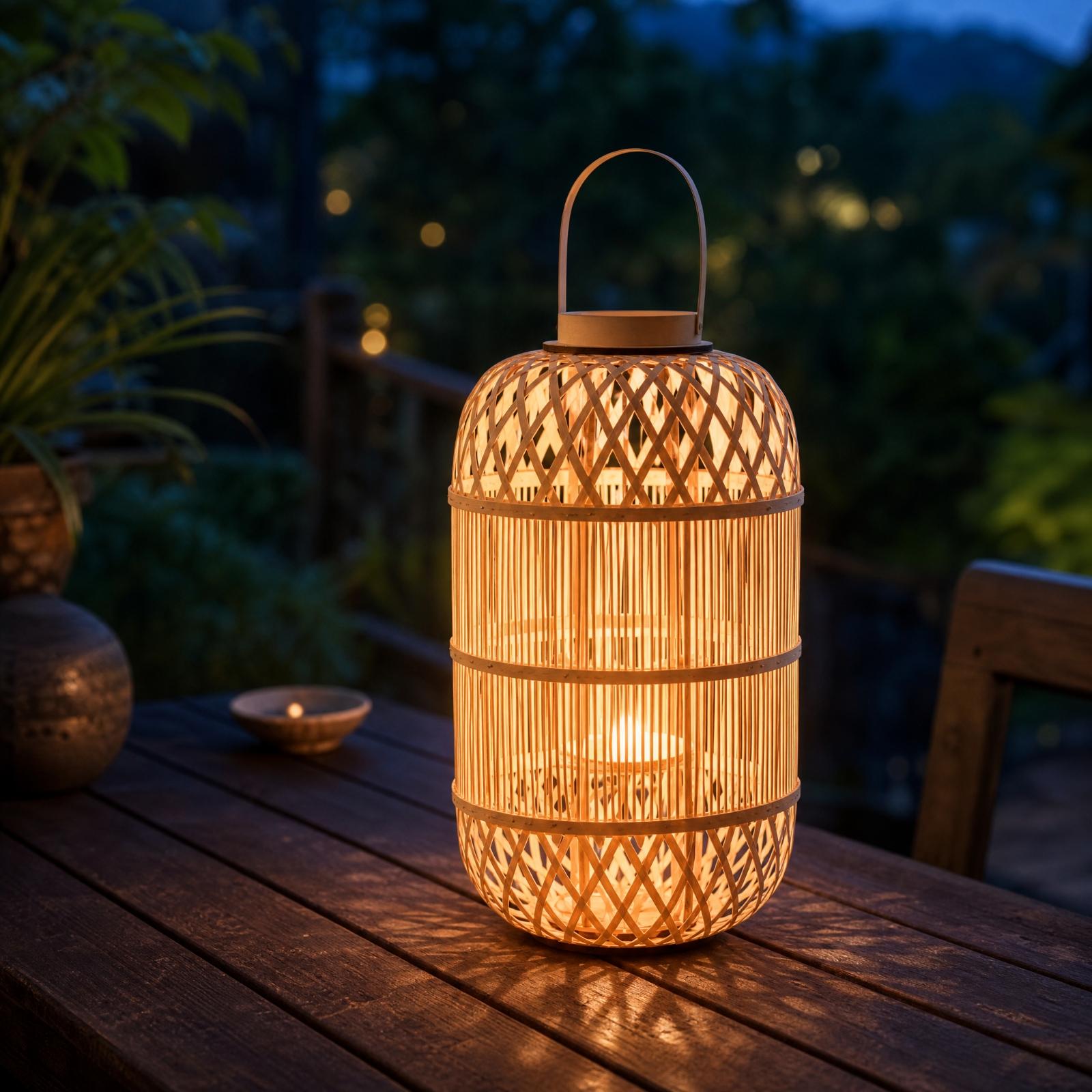 Lentera Lilin Bambu Dekoratif  - Candle Holder Decor ulasan dan harga