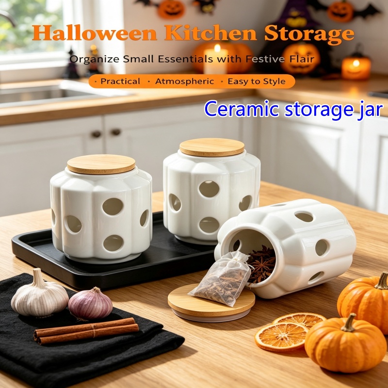 Toples Penyimpanan Keramik Gay - Candle Holder Decor ulasan dan harga
