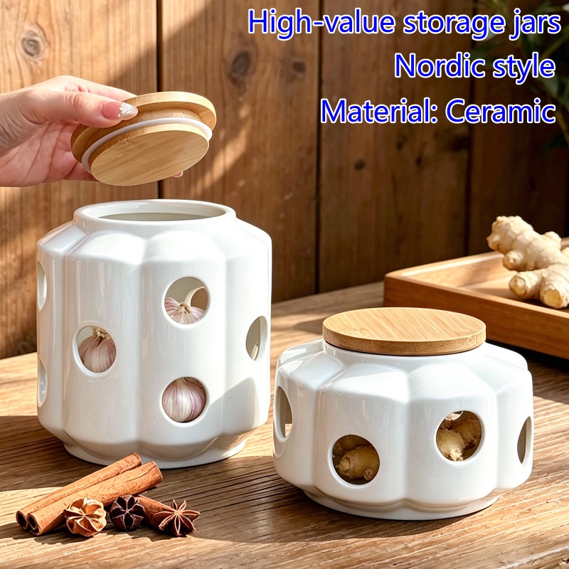 Toples Penyimpanan Keramik Gay - Candle Holder Decor ulasan dan harga