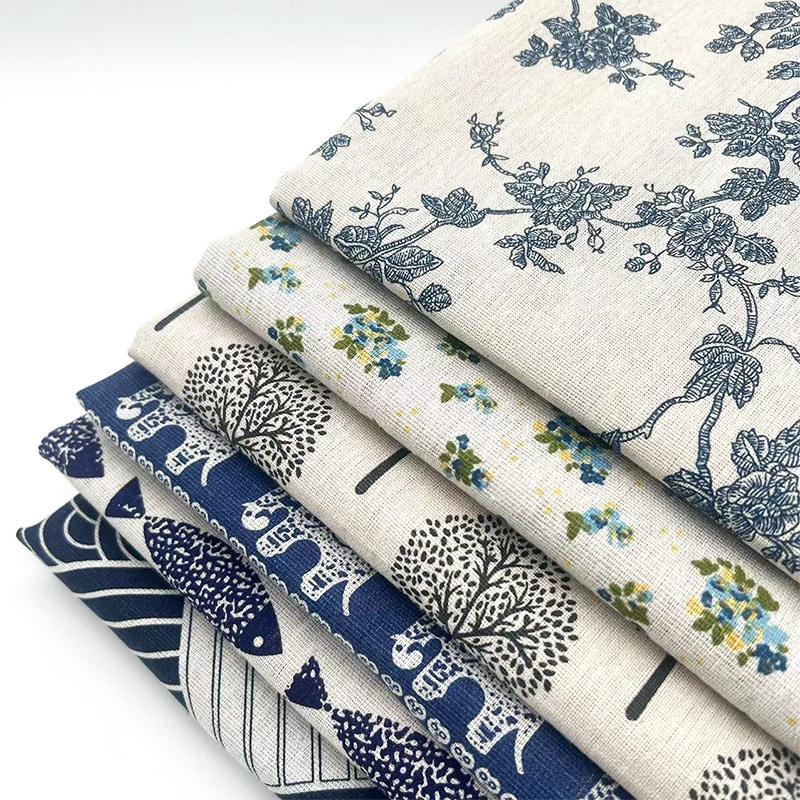 Kain Campuran Katun Linen Moti - Curtain Curtain ulasan dan harga