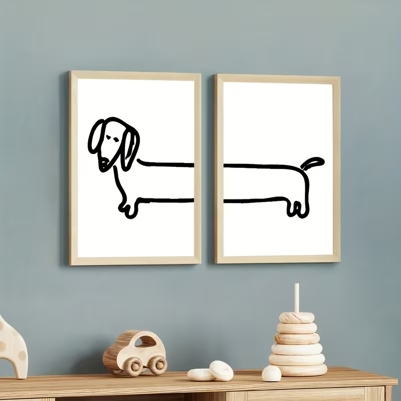 2 Buah Gambar Poster Lukisan K - Interior Design Living Room ulasan dan harga