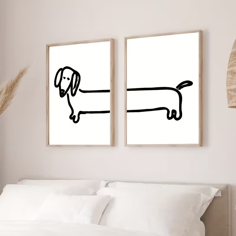 2 Buah Gambar Poster Lukisan K - Interior Design Living Room ulasan dan harga