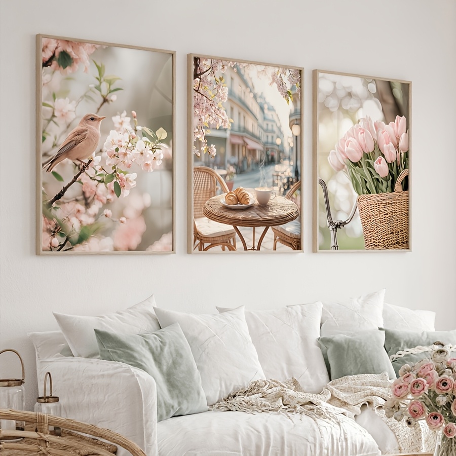 3 Buah/Set Poster Seni Dinding - Abstract Canvas Set ulasan dan harga