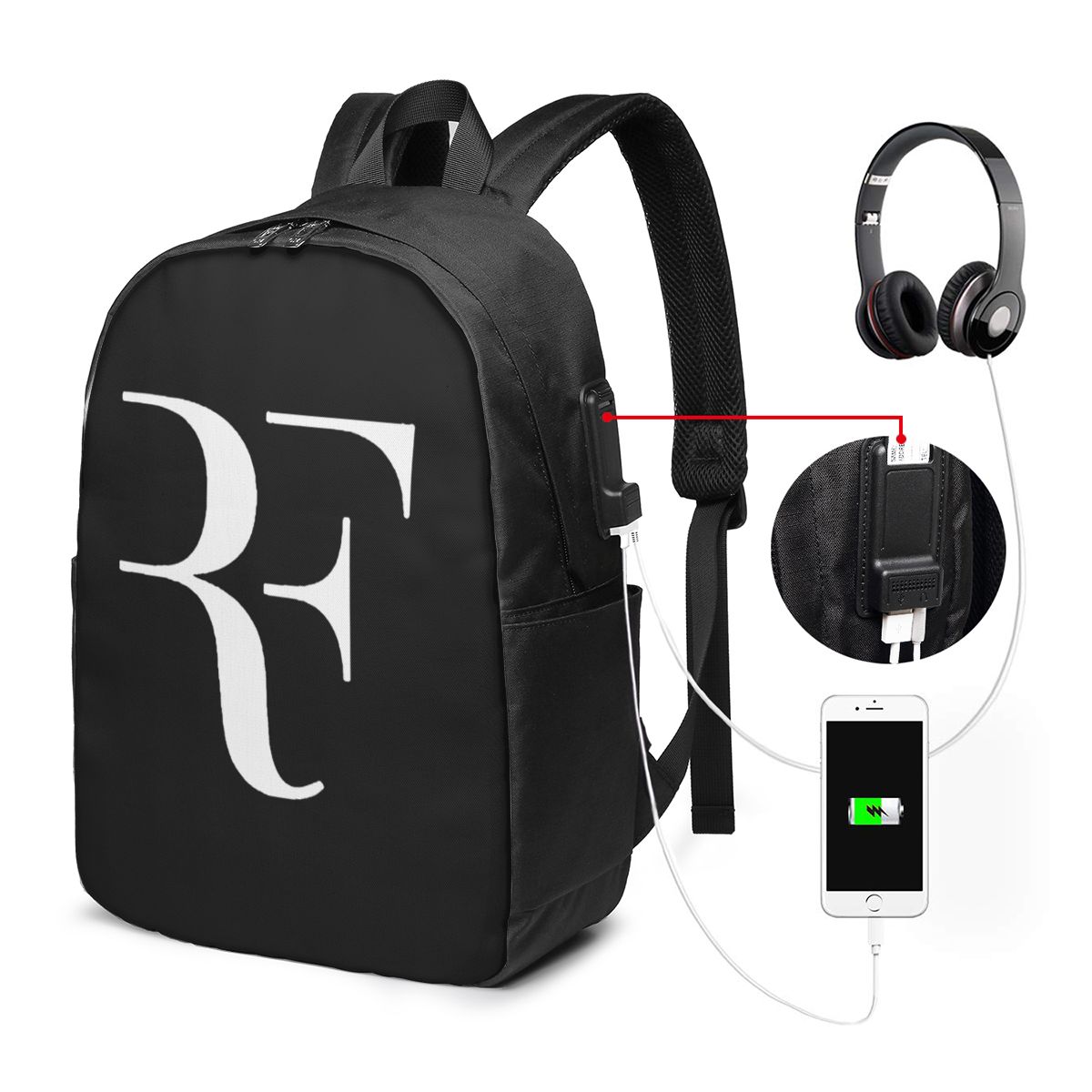 Roger Federer Tas Ransel Trave - Wall Sticker ulasan dan harga