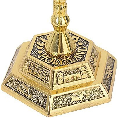 7 Cabang Menorah Dekorasi Ruma - Candle Holder Decor ulasan dan harga